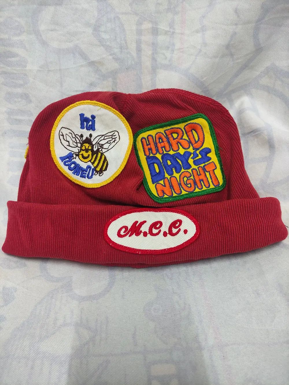 Japanese Brand MU-CHA-CHA DESIGN FULL PATCHES VINTAGE BEANIE Size ONE SIZE - 2 Thumbnail