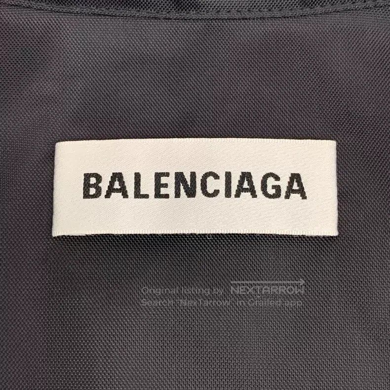 Balenciaga Balenciaga Black logo letter printed stand collar zip long Size XXS / US 00 / IT 34 - 5 Thumbnail