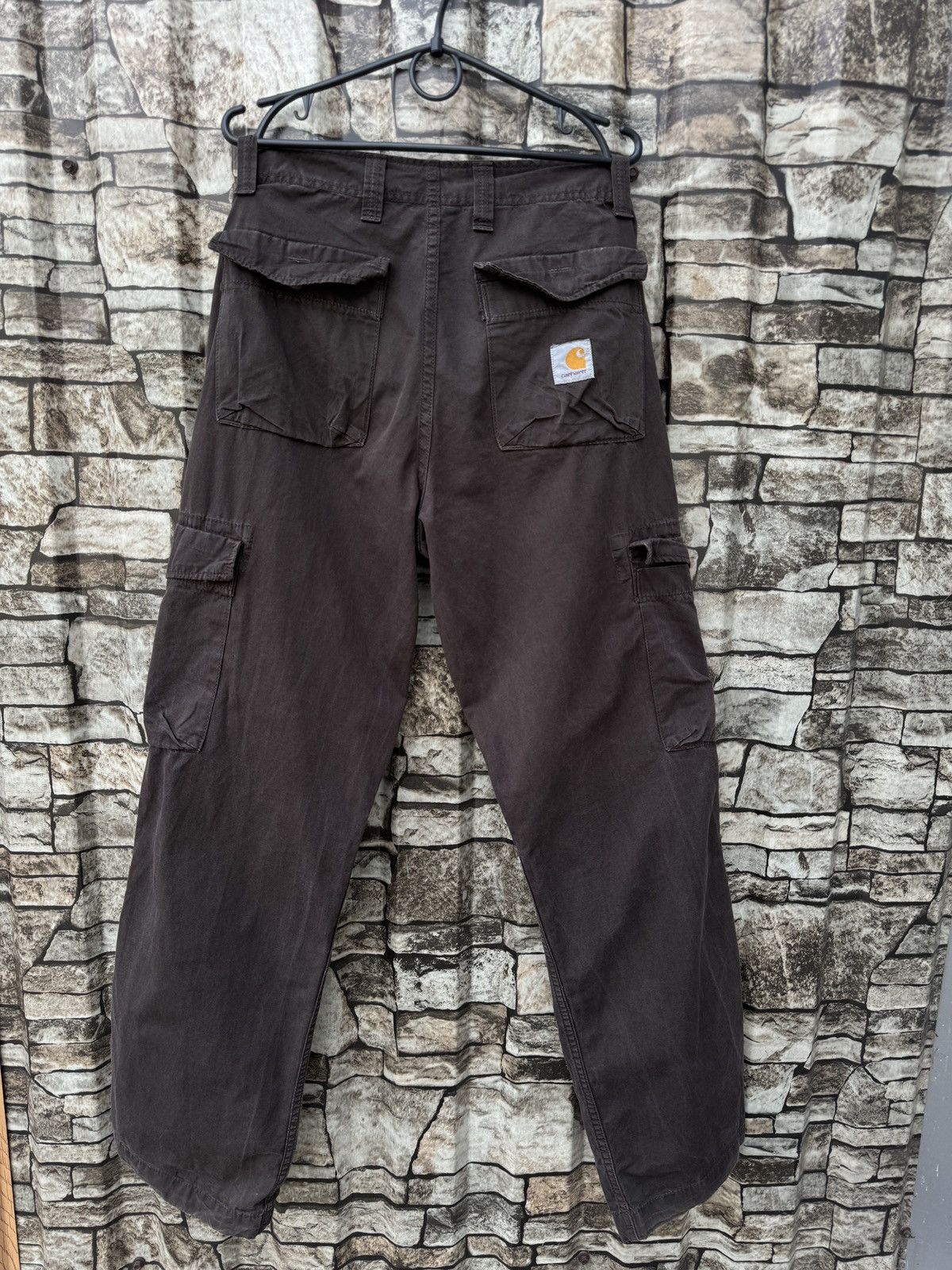 Carhartt × Carhartt Wip × Vintage Mens Vintage Carhartt Wip brown THRIFT PANT cargo joggers OG Size US 29 - 2 Thumbnail