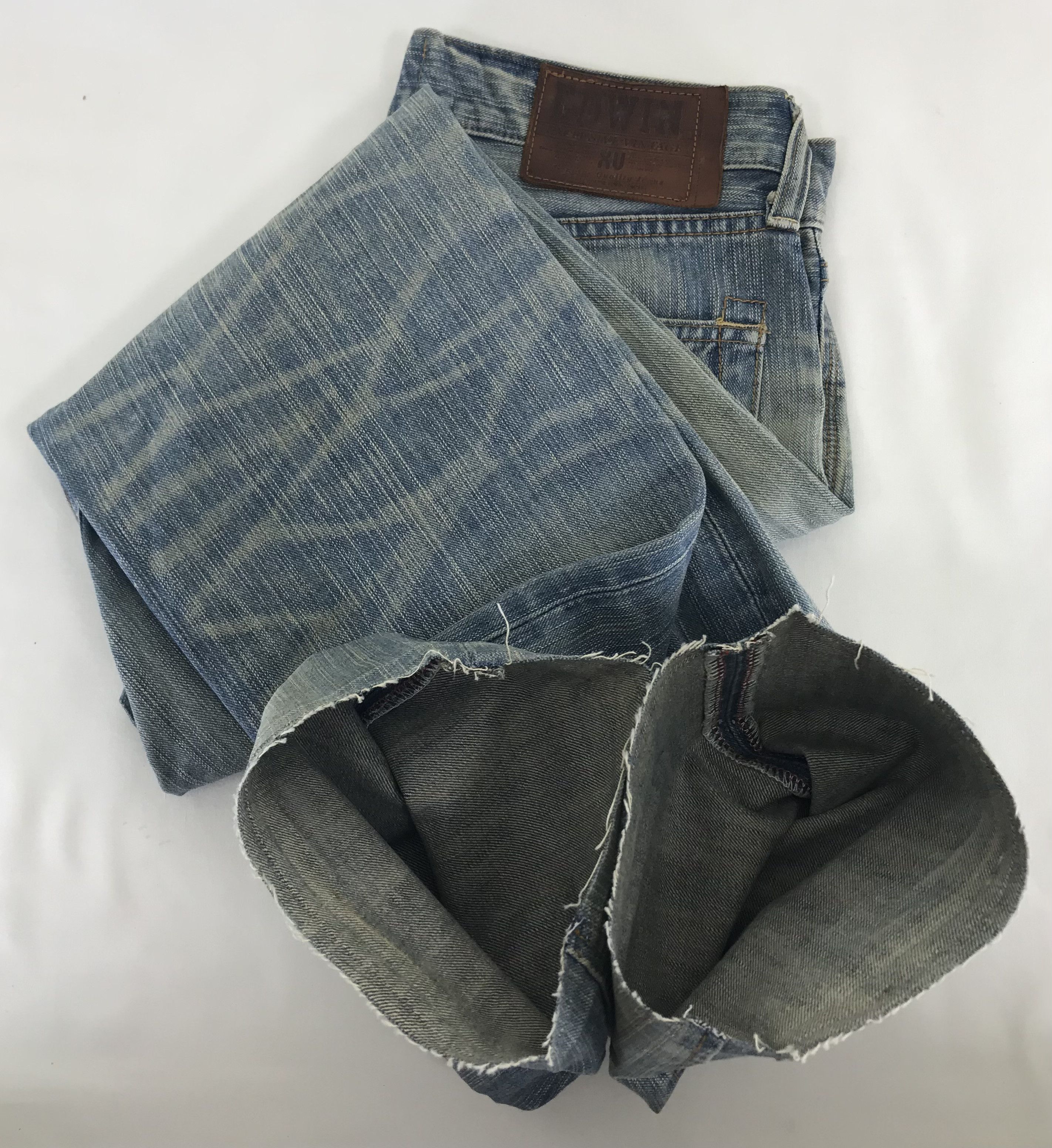 Edwin Vintage Edwin 403 XV Patched Jeans Distressed Denim Size US 30 / EU 46 - 14 Thumbnail