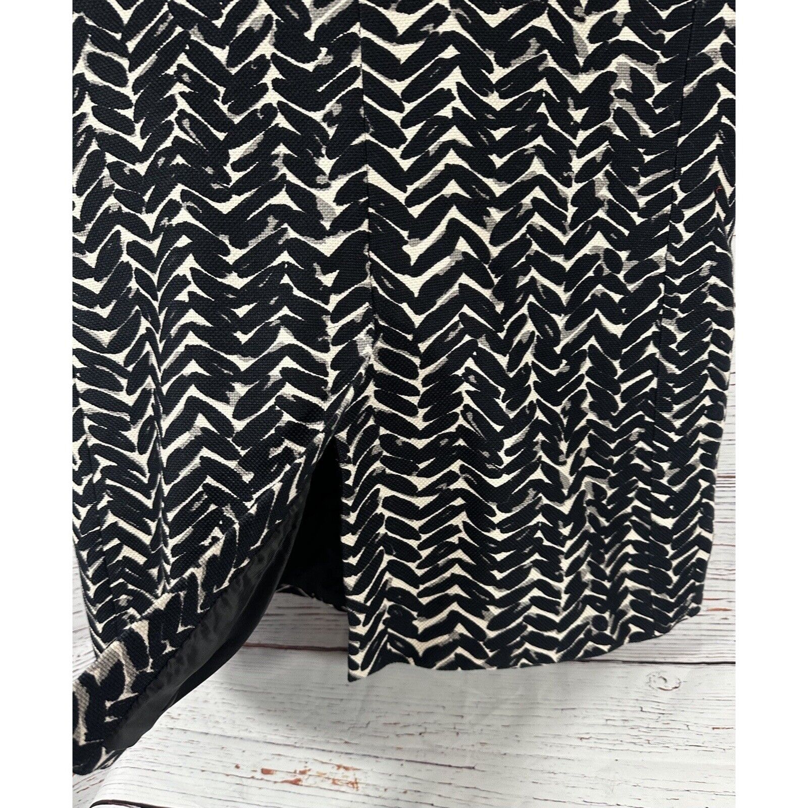 Talbots Talbots Dress Coat Overcoat Black & White Abstract Herringbo Size XL / US 12-14 / IT 48-50 - 15 Thumbnail