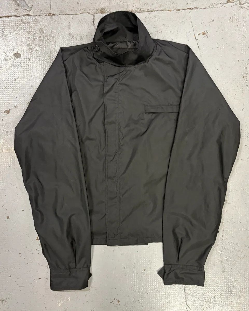 Yves Saint Laurent AW2003 Yves Saint Laurent Black Asymmetrical Classy Windbreaker Jacket Size US M / EU 48-50 / 2 - 1 Thumbnail