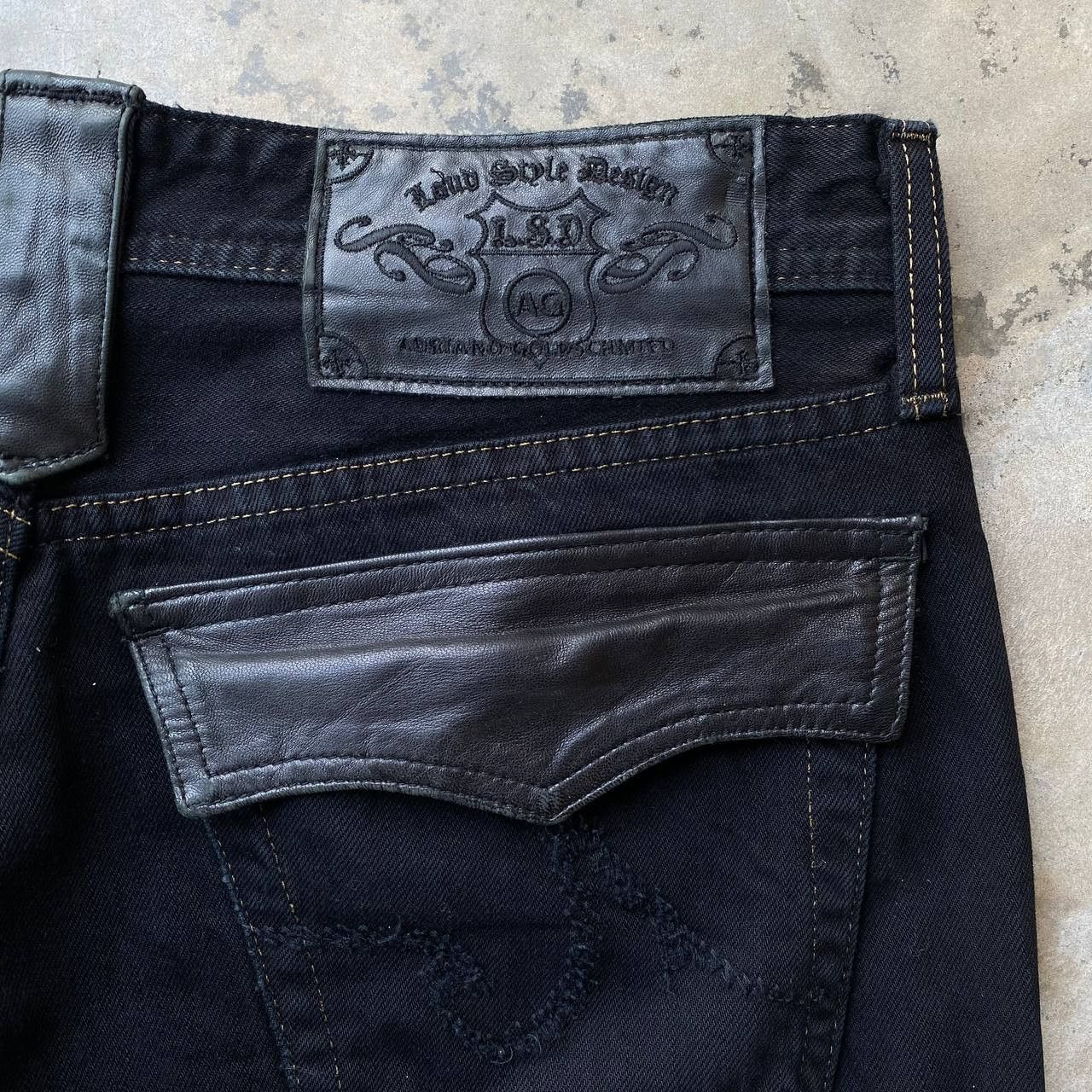 AG Adriano Goldschmied FLARE AG Adriano Goldschmied "The Fillmore" Leather Western Size US 29 - 9 Thumbnail