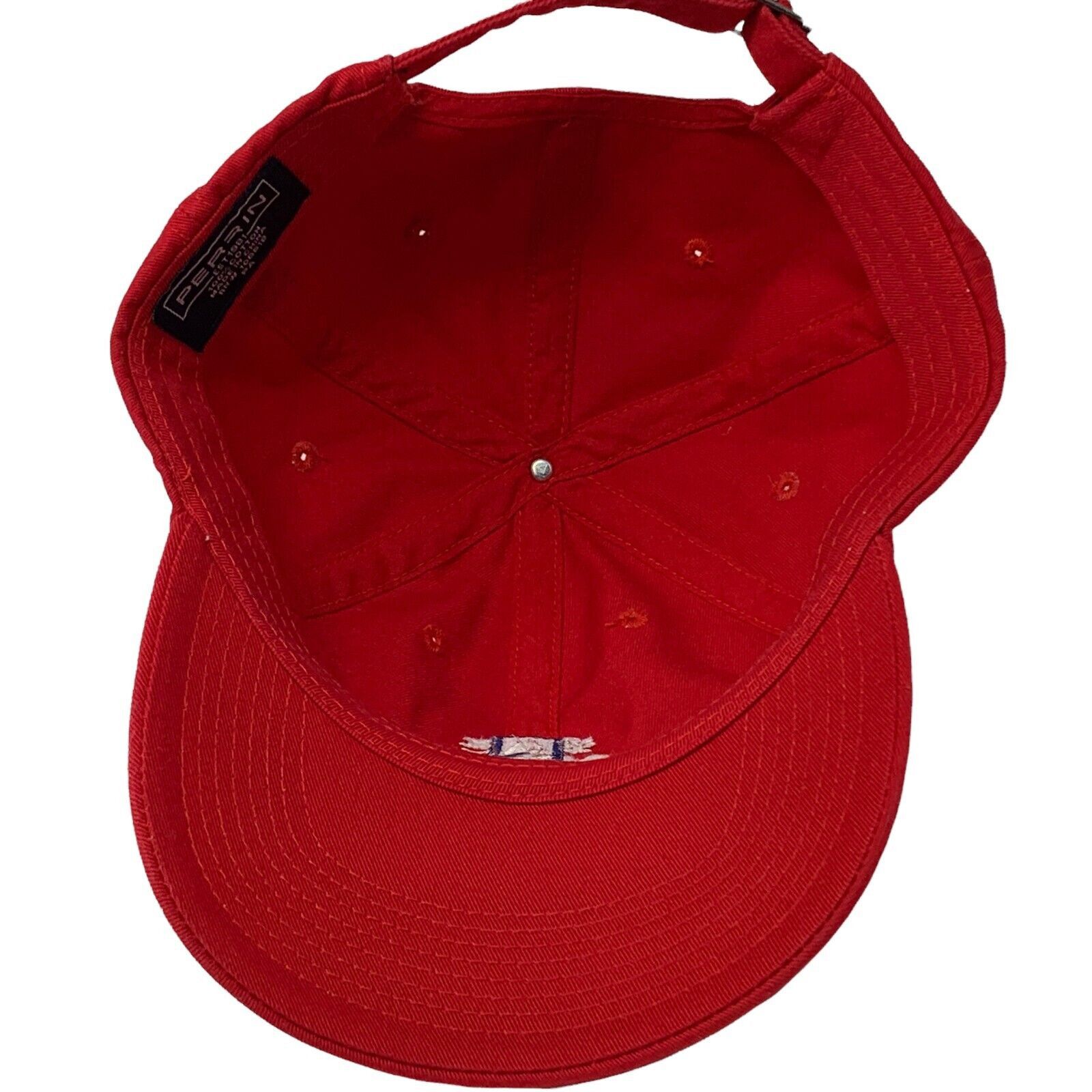 Perrin Chicago Illinois Dad Hat Cap Red Sailboat Nautical 6 Panel Size ONE SIZE - 3 Thumbnail