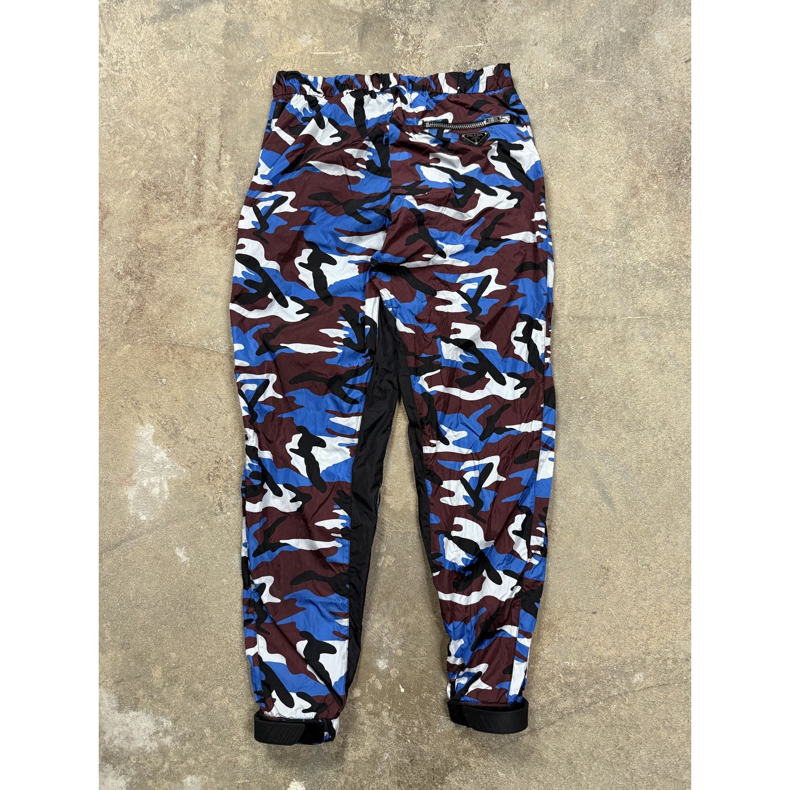 Prada Prada Camo Blue Track Pants Used Small Size US 28 / EU 44 - 1 Thumbnail