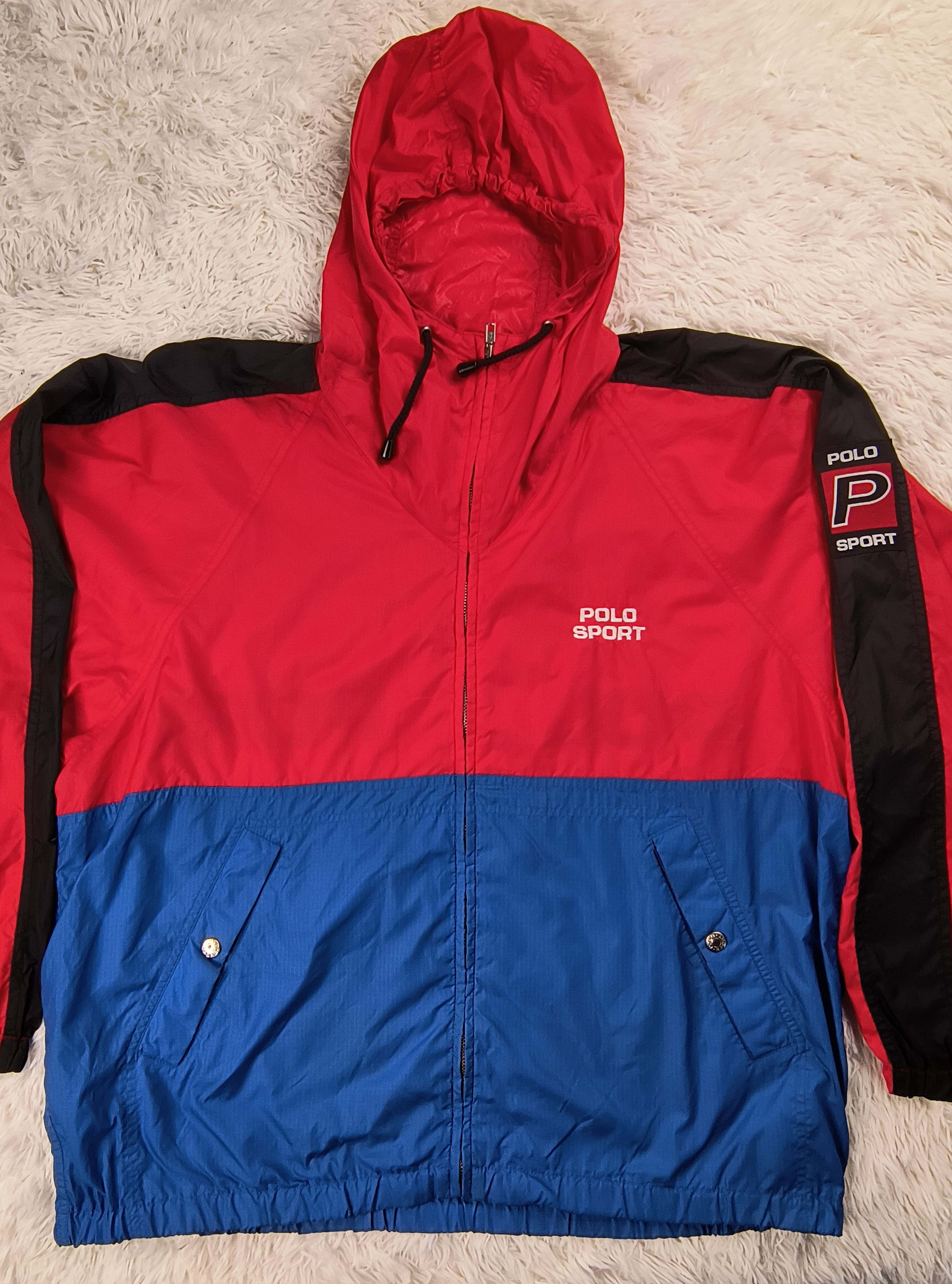 Polo Ralph Lauren Vintage Polo Sport Ralph Lauren big flag windbreaker jacket Size US L / EU 52-54 / 3 - 1 Thumbnail