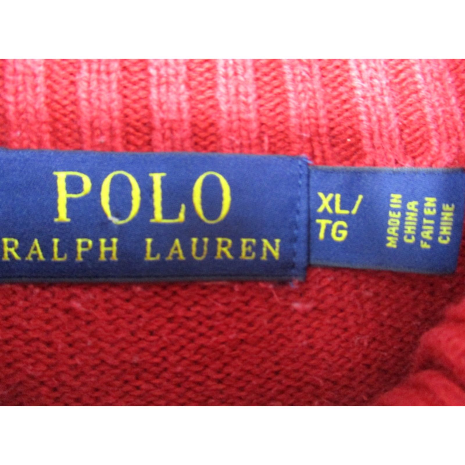 Ralph Lauren Polo Ralph Lauren Sweater XL Men's Pullover Apple Red Long Sleeve Size US XL / EU 56 / 4 - 4 Thumbnail