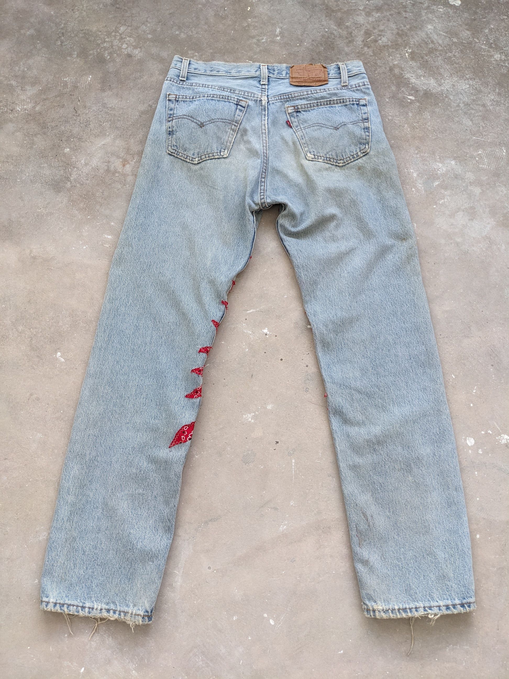 Levi's OPEN ORDER 🔥 Vintage Levis 501 Bandana Boro Sashiko Custom Size US 30 / EU 46 - 15 Thumbnail