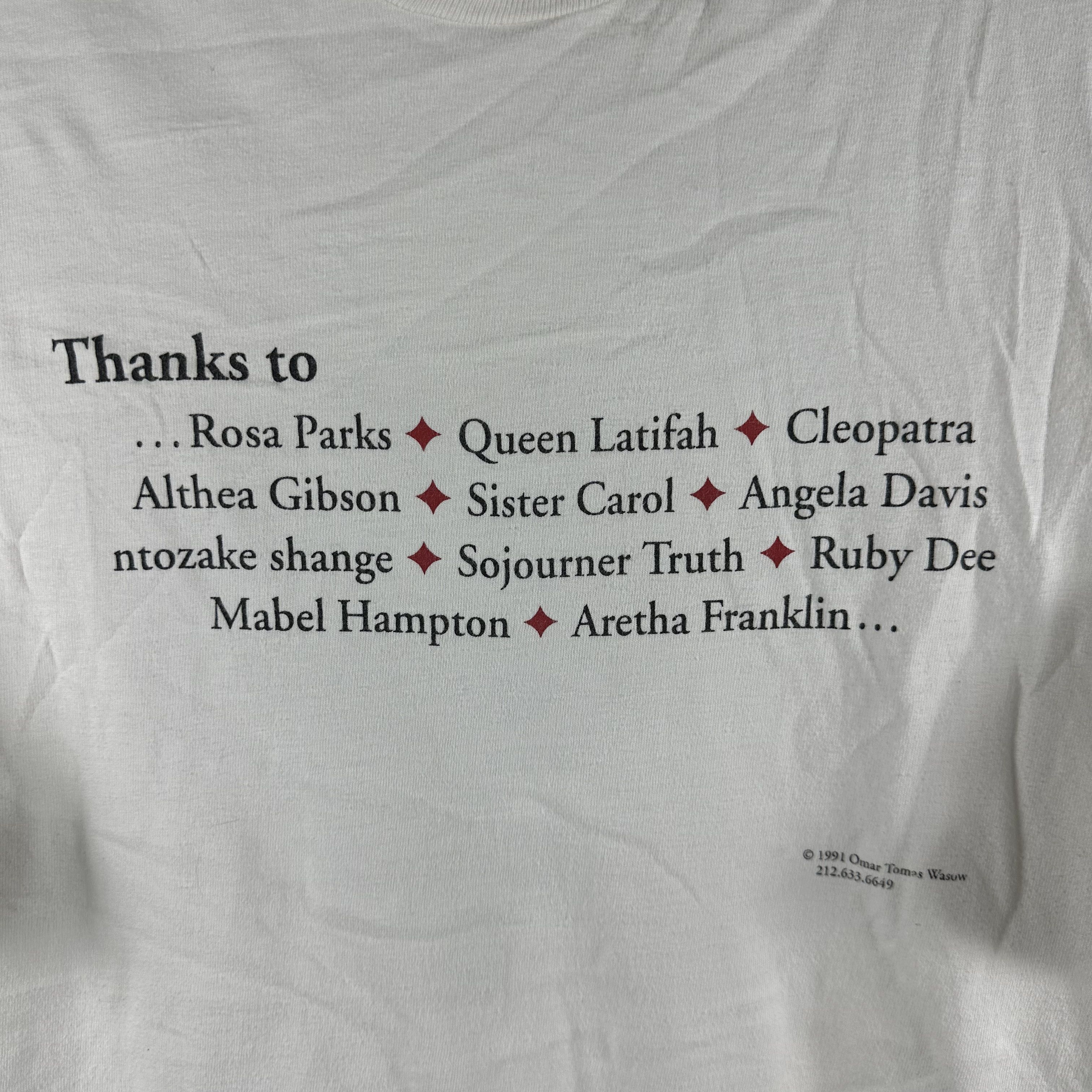 Vintage 1991 Thanks Influential African American Women History Tee Size US XL / EU 56 / 4 - 2 Thumbnail