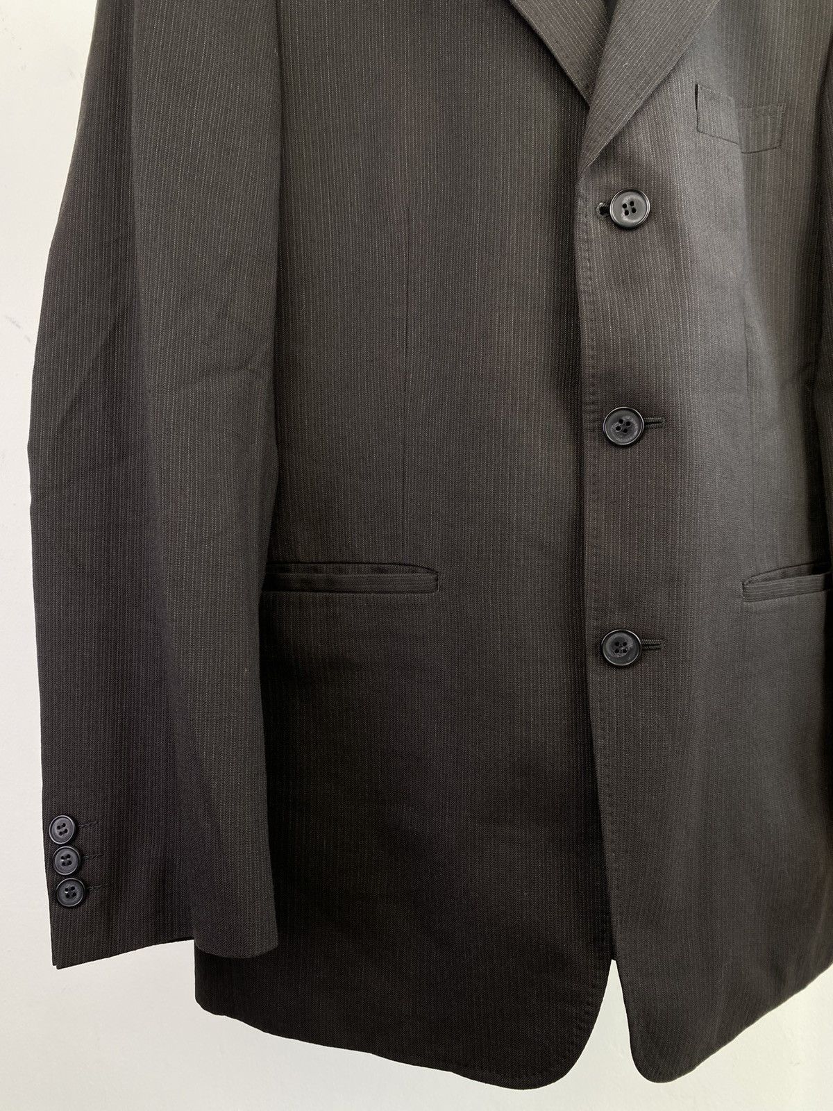 Yohji Yamamoto Vintage 90's Yohji Yamamoto Durban Pinstripe Blazer Jacket Size US M / EU 48-50 / 2 - 3 Thumbnail