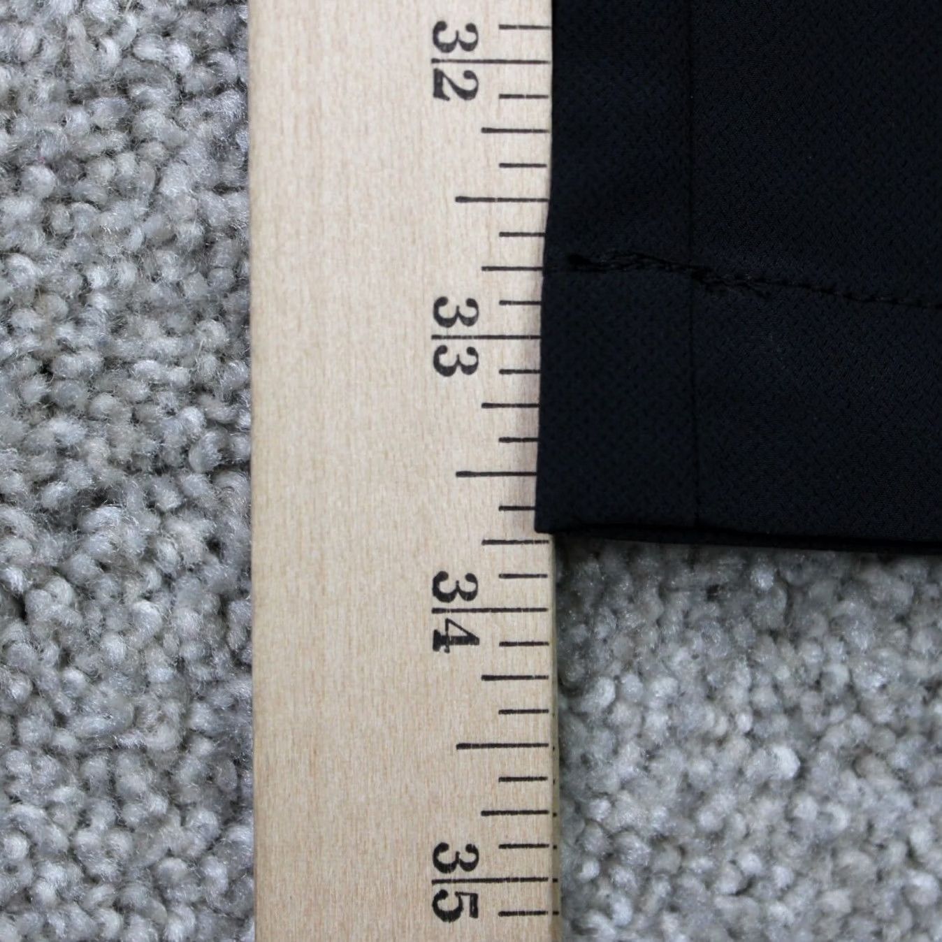 Banana Republic Banana Republic Pants Mens 40x34 Black Flat Front Straight Leg Polyester Wool Cotton Size US 40 / EU 56 - 4 Thumbnail
