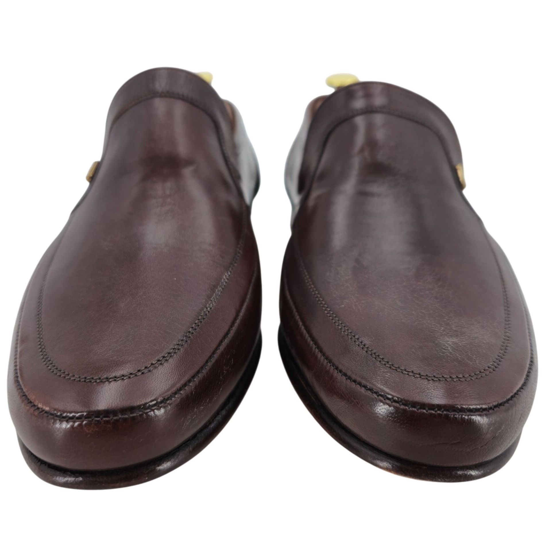 Bruno Magli Vintage NEW Bruno Magli Italy Men 10 Brown Dress Shoe Loafer Size US 10 / EU 43 - 8 Thumbnail