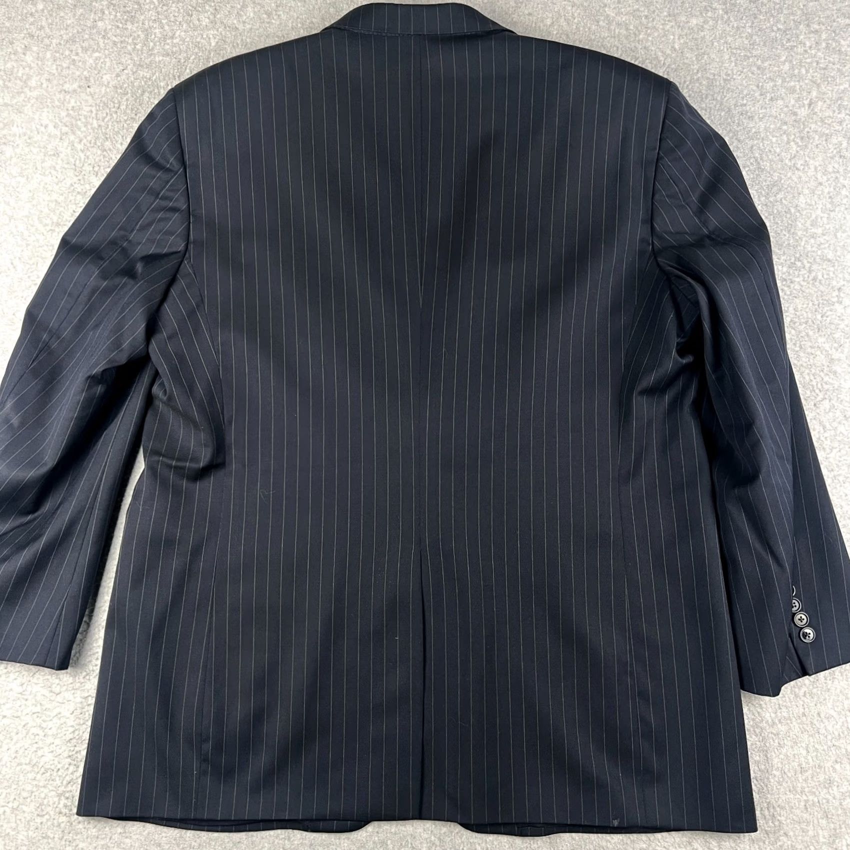 Brooks Brothers Brooks Brothers Madison Suit Set Mens 45R 40x30 Blue Pinstripe Wool Coat Pants Size 48R - 3 Thumbnail