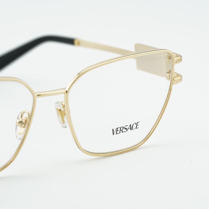 Versace Versace VE1301 1002 Eyeglasses Gold 55mm Cat Eye Frame Size ONE SIZE - 6 Thumbnail