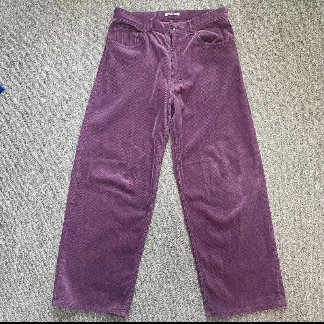 Auralee Auralee FINX CORDUROY PANTS Purple size 4 Size US 32 / EU 48 - 1 Thumbnail