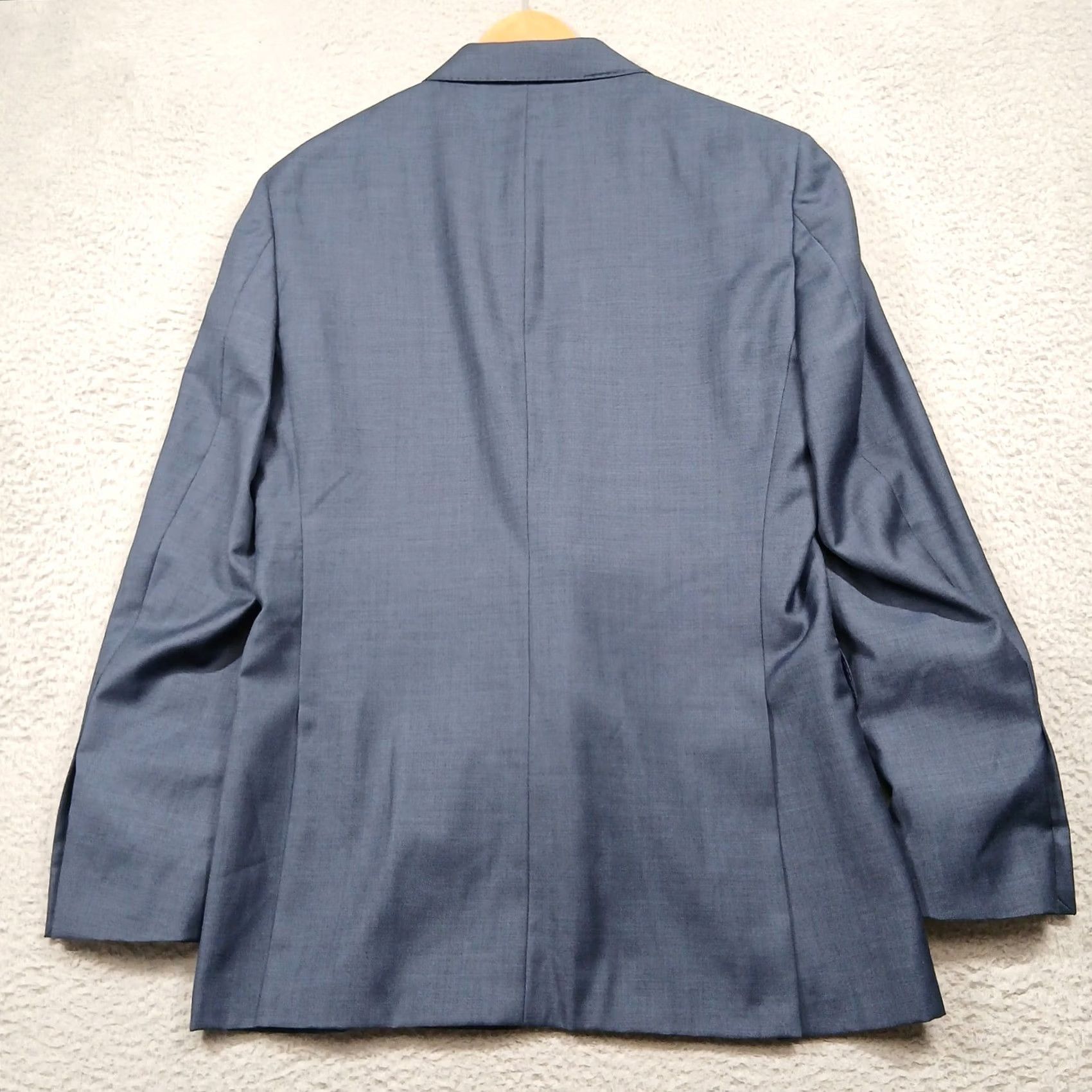 Joseph Abboud VINTAGE: No - Joseph Abboud JOE Wool Blazer Men 42L Blue Two Button Sport Coat Size 42R - 3 Thumbnail