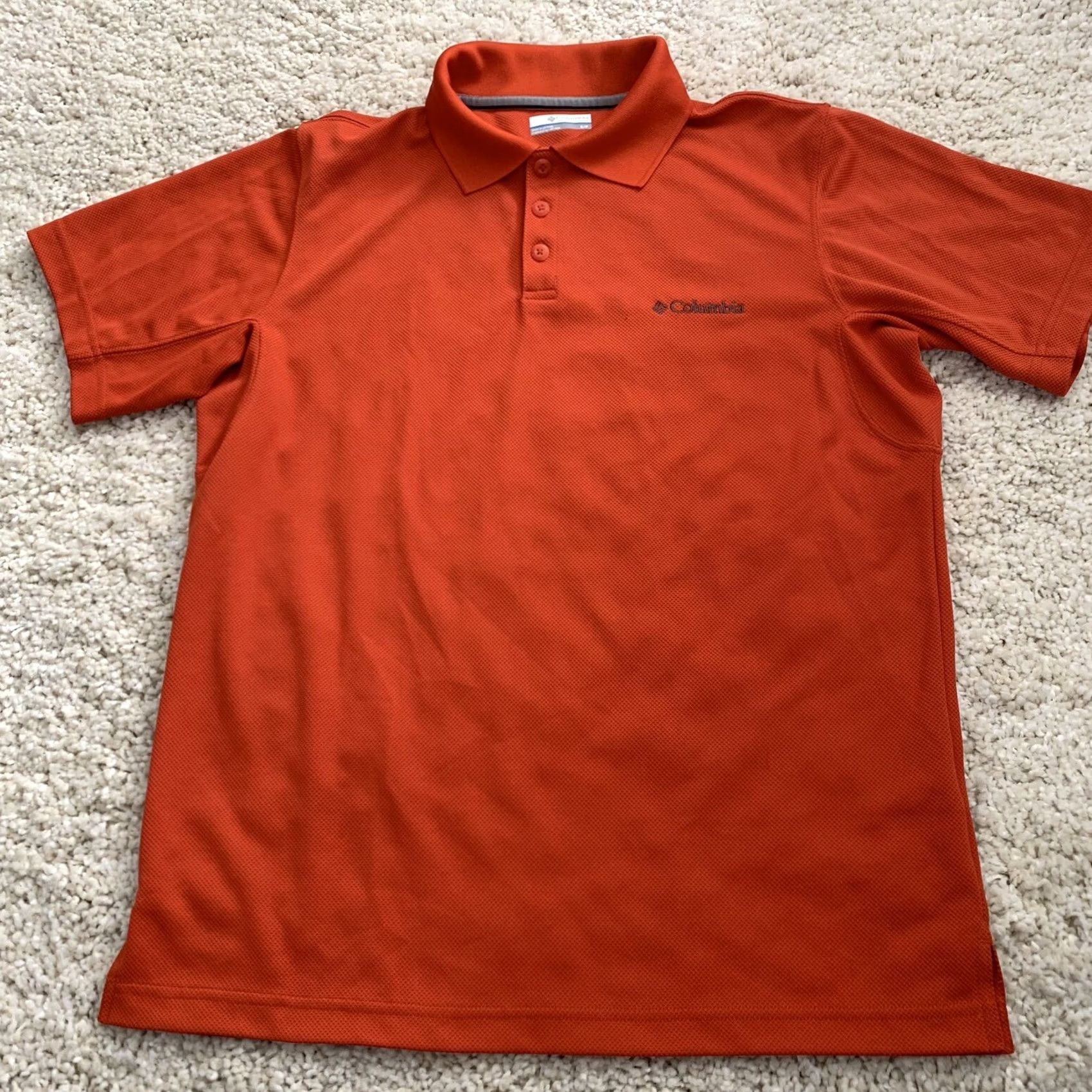 Vintage Columbia Polo Shirt Mens Small Orange Omni-Shade UV Protection Performance Shirt Size US S / EU 44-46 / 1 - 6 Thumbnail