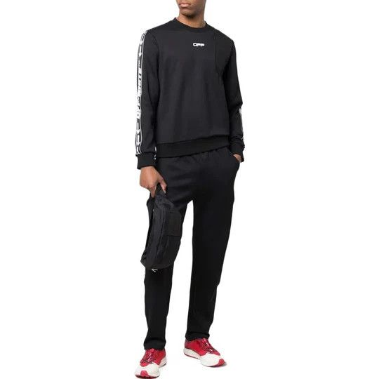 Off-White o1gr1nt0425 Logoband Sport Sweatpant in Black Size US 32 / EU 48 - 2 Thumbnail