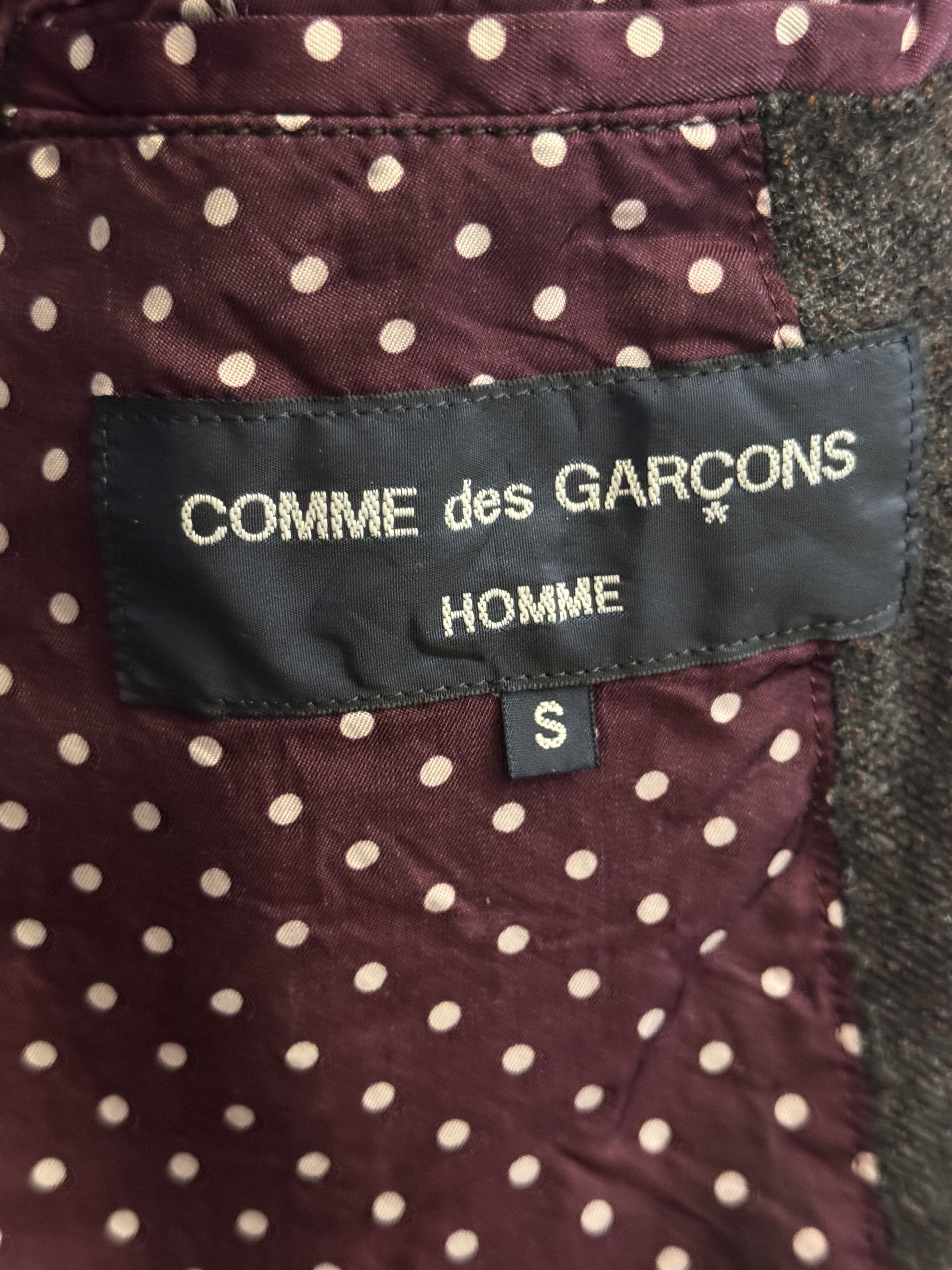 Comme des Garcons Homme Comme Des Garcons Homme CDG Grey Brown Orange Knit Blazer Size 34R - 4 Thumbnail