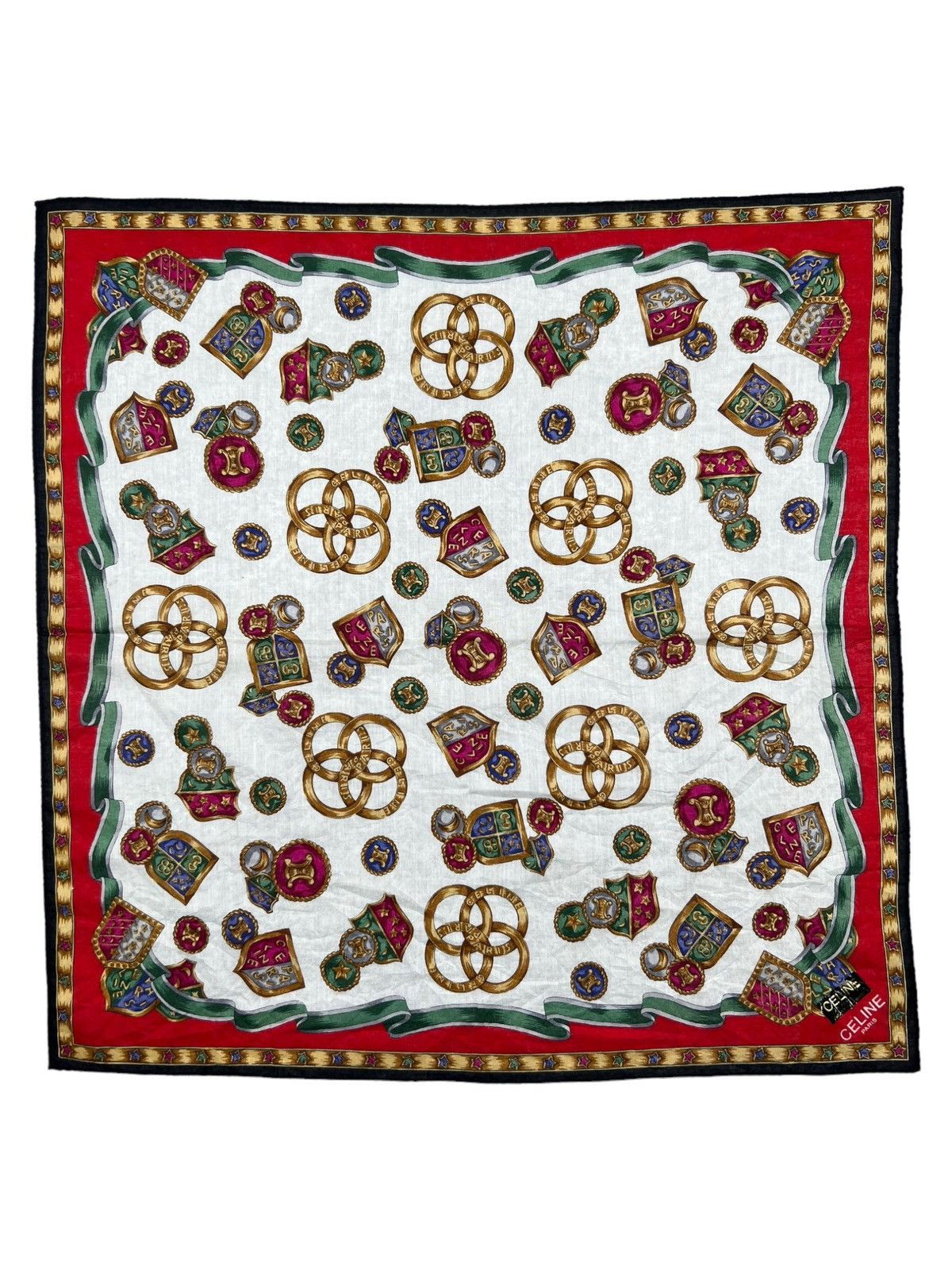 Celine Celine Handkerchief Neckerchief Bandana Pocketsquare Size ONE SIZE - 2 Thumbnail