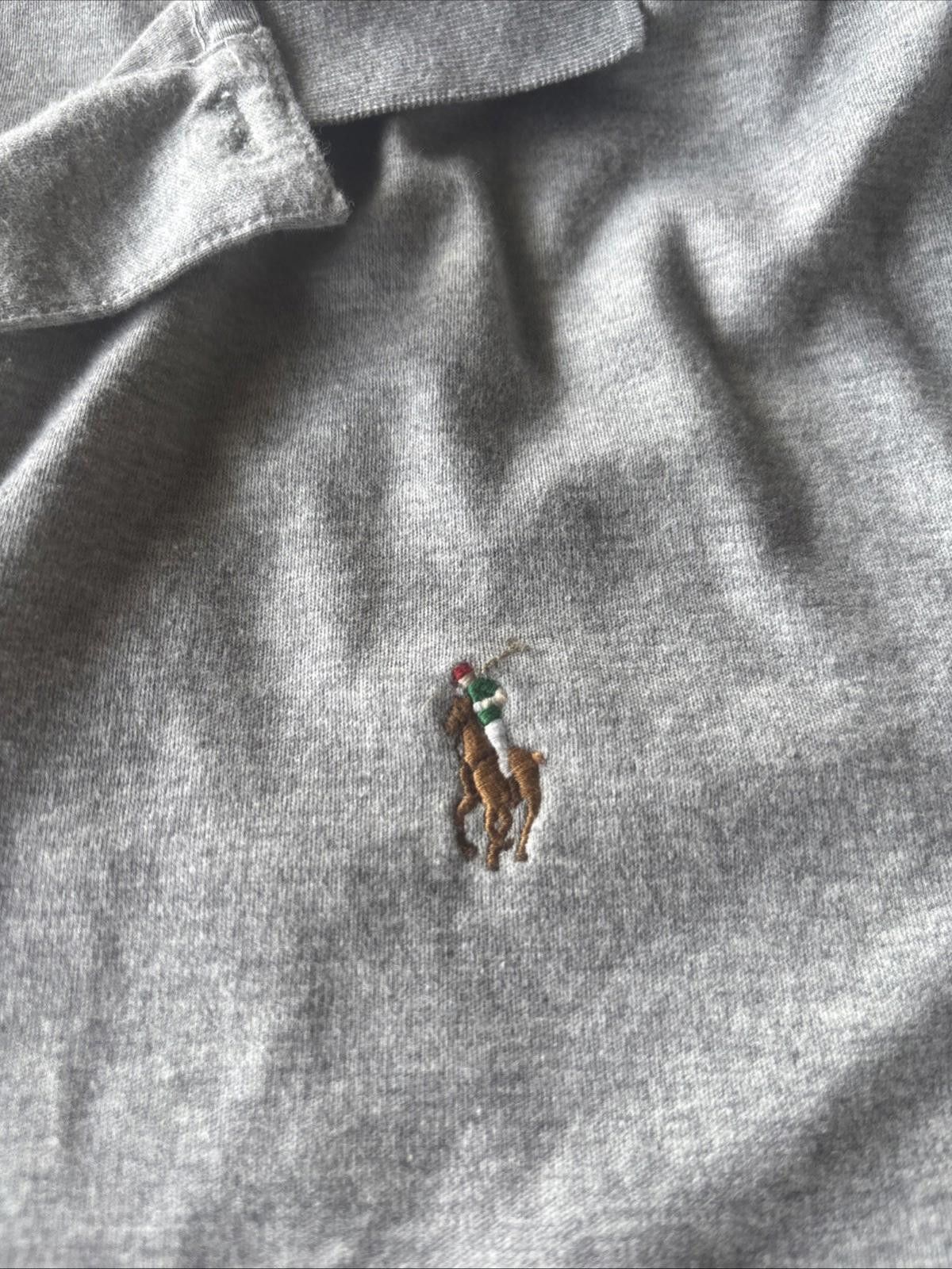 Polo Ralph Lauren Polo Ralph Lauren VTG Gray Polo Shirt Men Large Vintage Size US L / EU 52-54 / 3 - 3 Thumbnail
