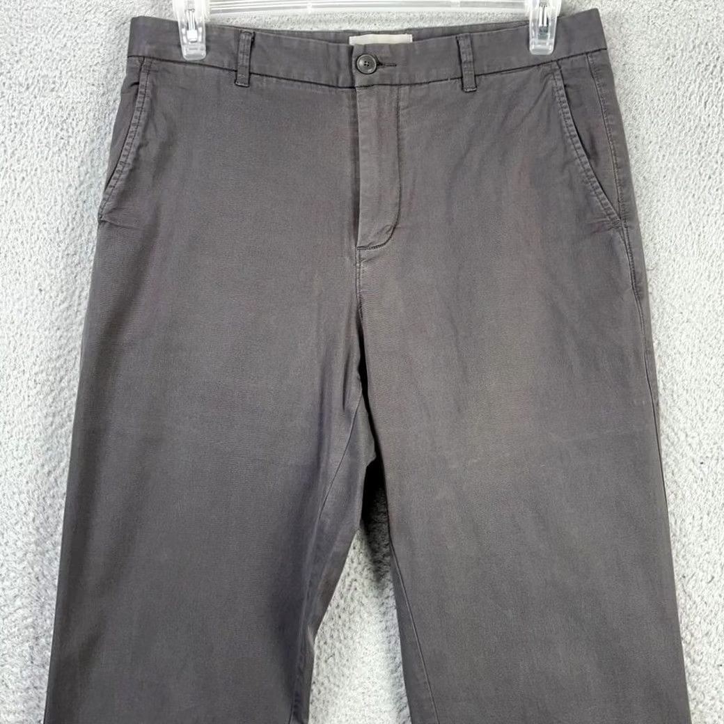 Everlane Everlane Pants Khaki Mens 32X32 Gray Flat Front Straight Pocket Stretch Casual Size US 32 / EU 48 - 2 Thumbnail