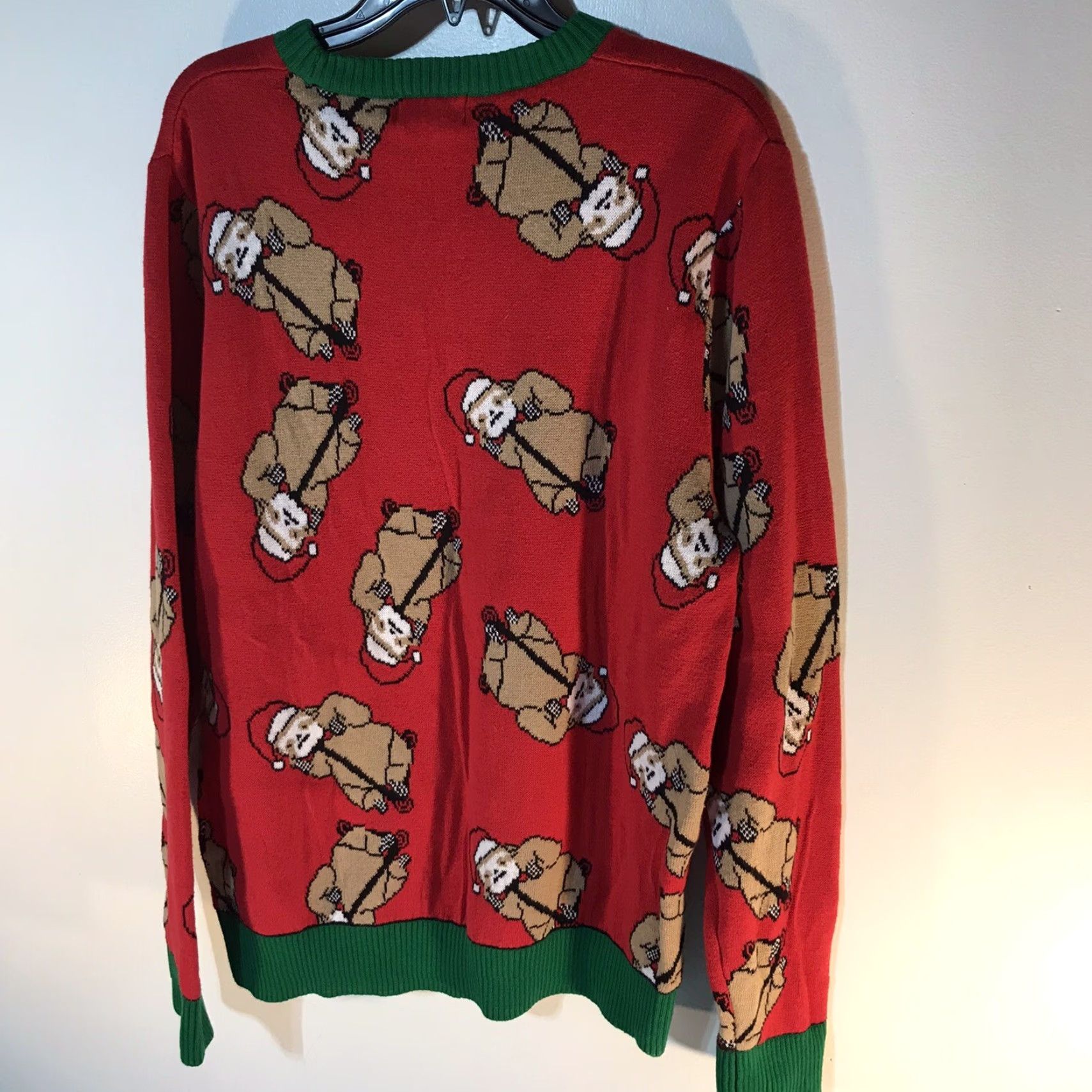 Vintage VINTAGE Alex Stevens Christmas Sweater Men’s Size L Long Sleeve Cotton Holiday Pullover Knit Sloth Winter Christmas Men Size US L / EU 52-54 / 3 - 3 Thumbnail
