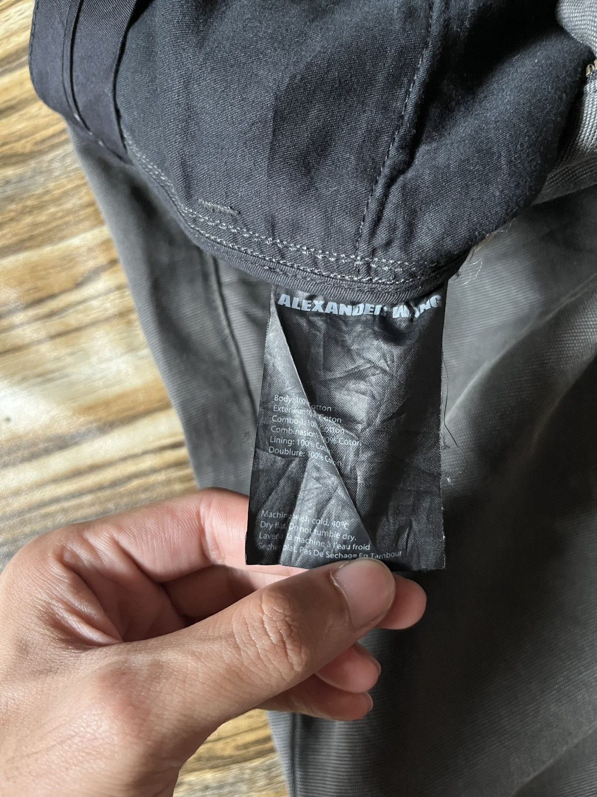 Alexander Wang Contrast Double Knee Cotton Gray and Black Size US 30 / EU 46 - 10 Thumbnail
