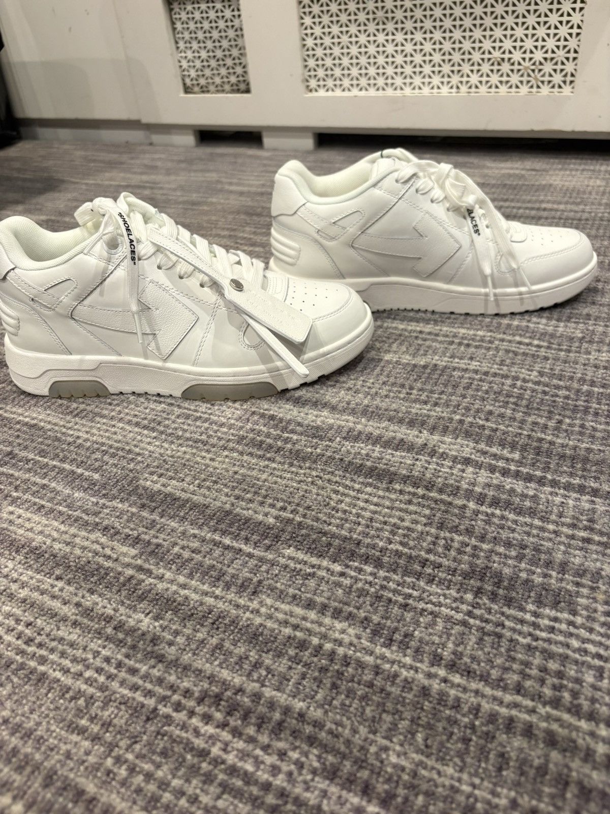 Off-White Off-White Out Of Office Leather Design Sneaker Men’s Size US 7.5 / EU 40-41 - 4 Thumbnail