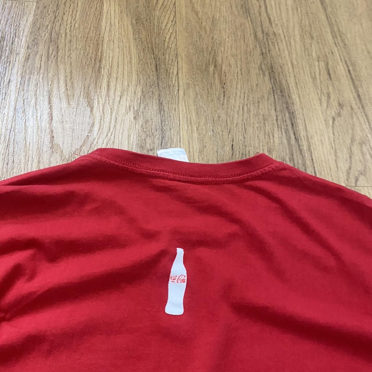 Coca Cola Coca-Cola red cotton t-shirt T-shirt Big Print Drink Size US S / EU 44-46 / 1 - 5 Thumbnail