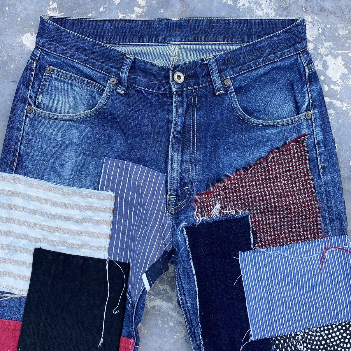 Comme des Garcons Vintage comme des garcorn selvedge patchwork multicolour Size US 32 / EU 48 - 4 Thumbnail
