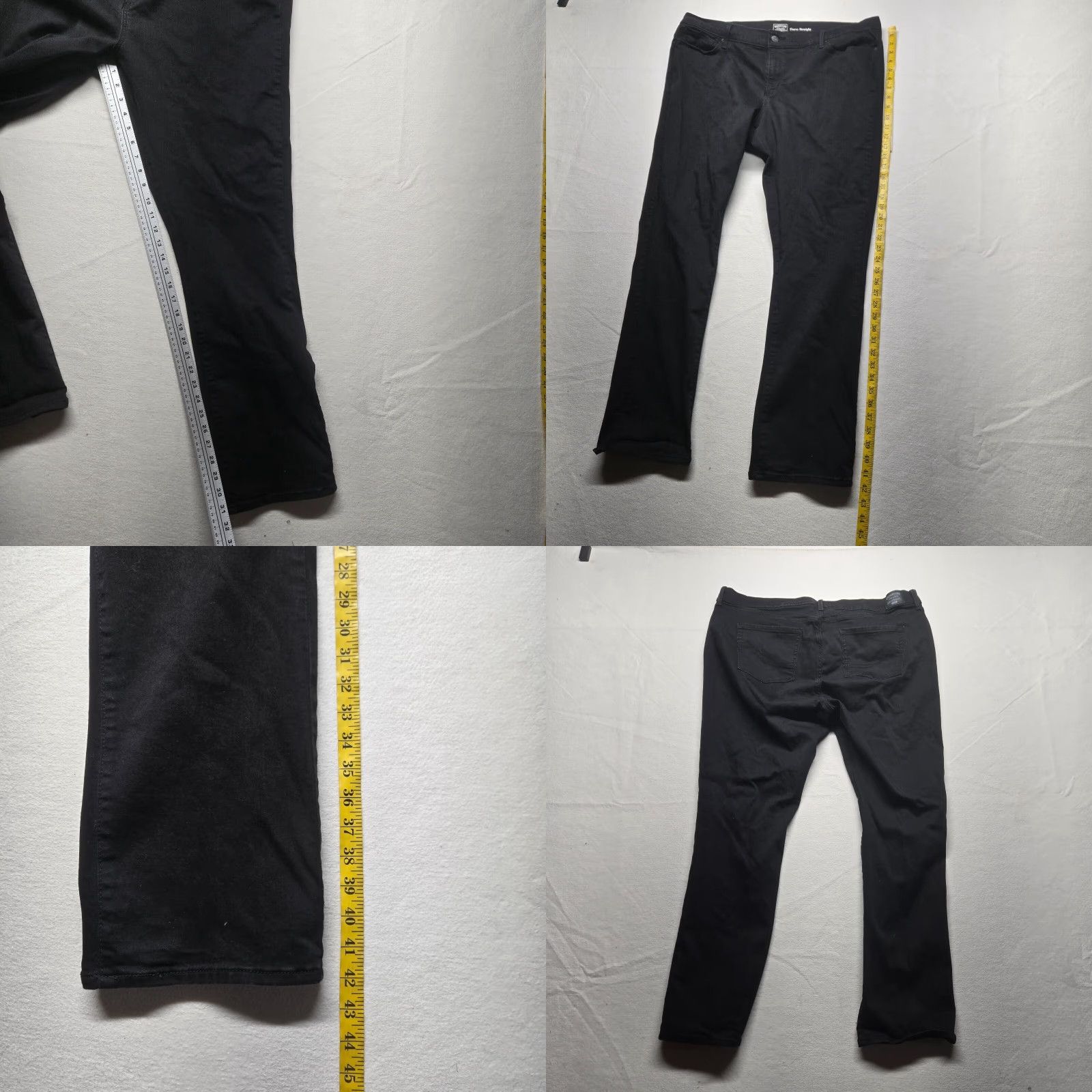 Levi's Levi's Signature Black High-Rise Curvy Straight Denim Jeans Adult Women's 24L Size 42" / US 20 - 8 Thumbnail