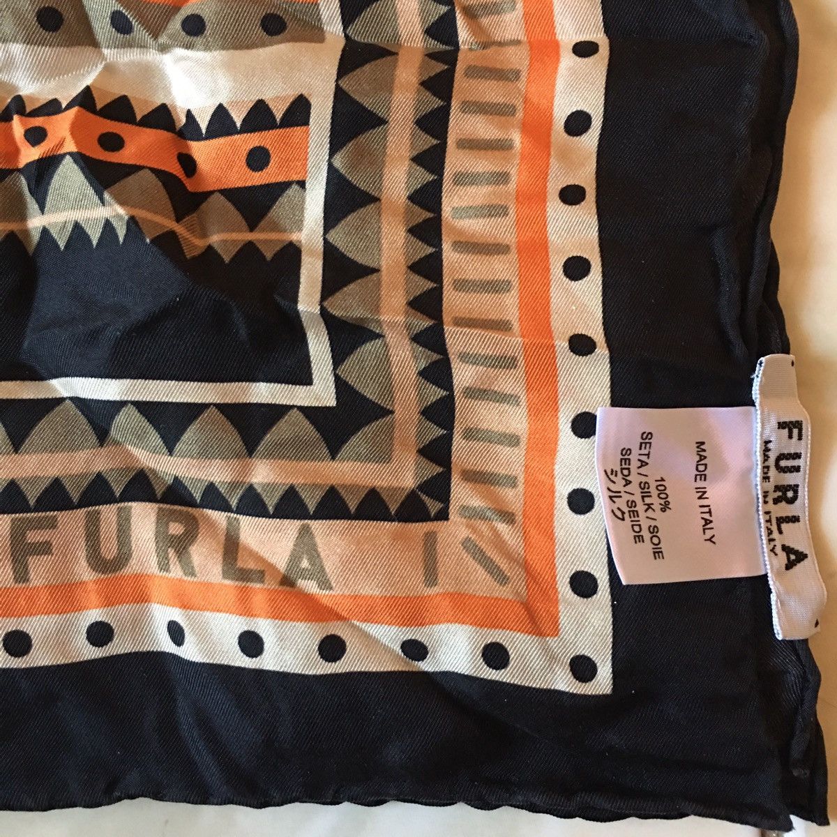 Furla Furla Tortona Nero Scarf Size ONE SIZE - 2 Thumbnail