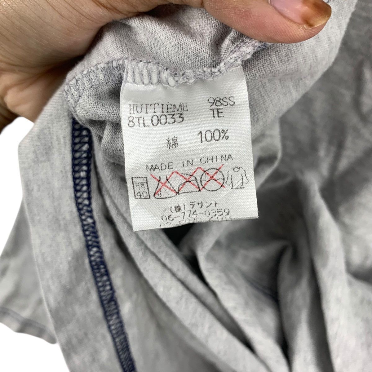 Vintage Vintage HUITIEME SPORTS STUDIO Collection Paris Tee Shirt Size L / US 10 / IT 46 - 9 Thumbnail