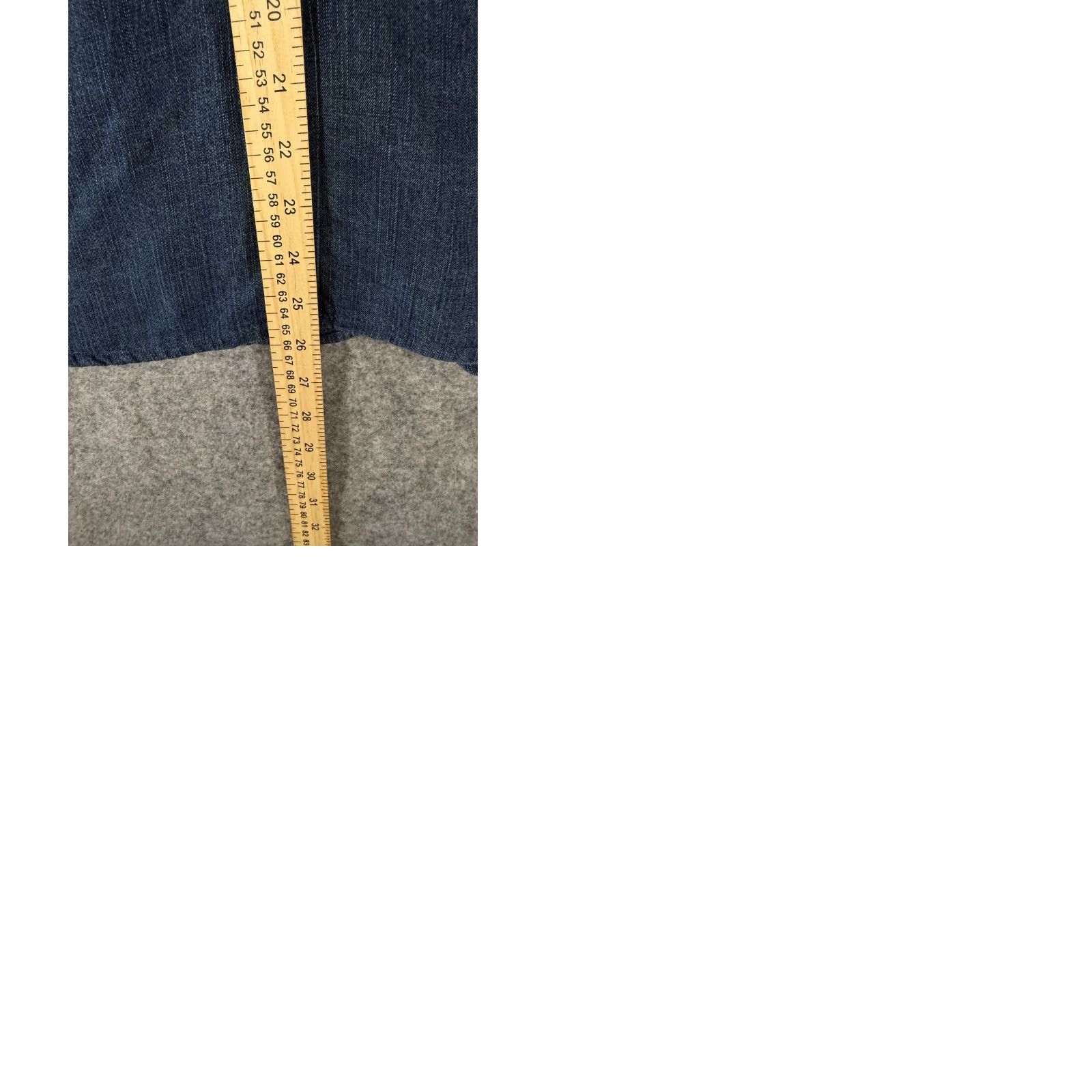 Madison Madison Hill Shirt Womens M Blue Denim Snap Front Long Sleeve Western Style Size M / US 6-8 / IT 42-44 - 9 Thumbnail