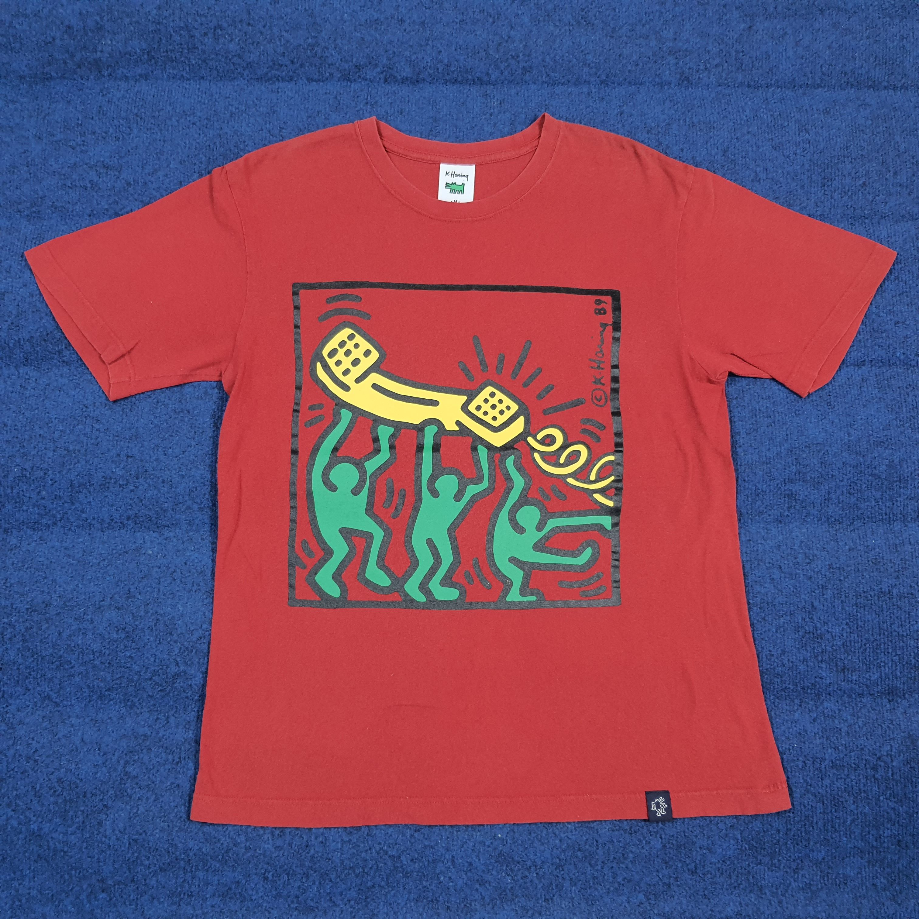 Keith Haring Vintage Keith Haring Doodles Graphic Art Tshirt C301N59 Size US M / EU 48-50 / 2 - 1 Thumbnail