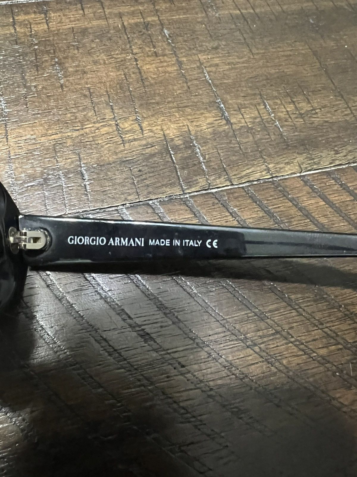 Giorgio Armani × Vintage Vintage Giorgio Armani Black Sunglasses Size ONE SIZE - 4 Thumbnail