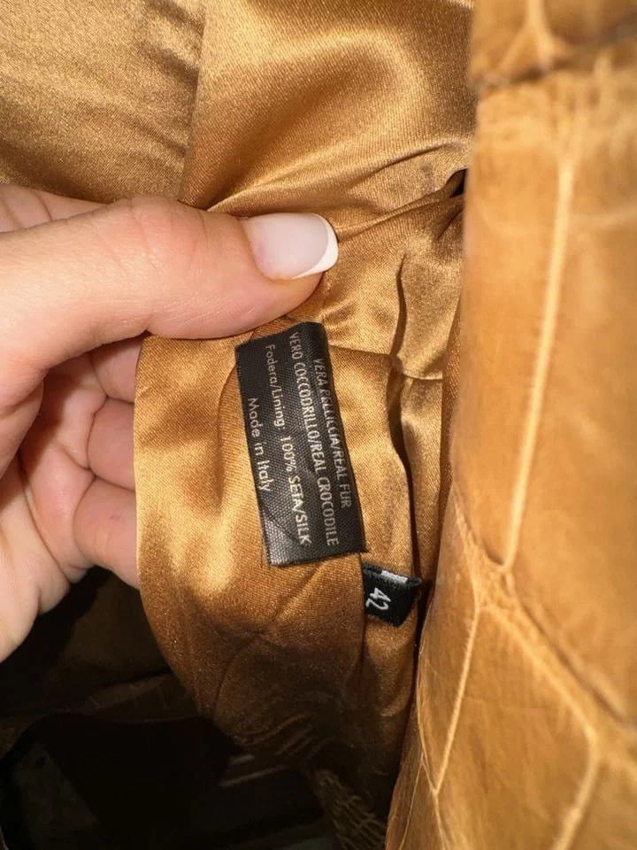 Gucci F/W 2006 RUNWAY CROCODILE LEATHER/ FOX FUR JACKET BY FRIDA Size M / US 6-8 / IT 42-44 - 9 Thumbnail