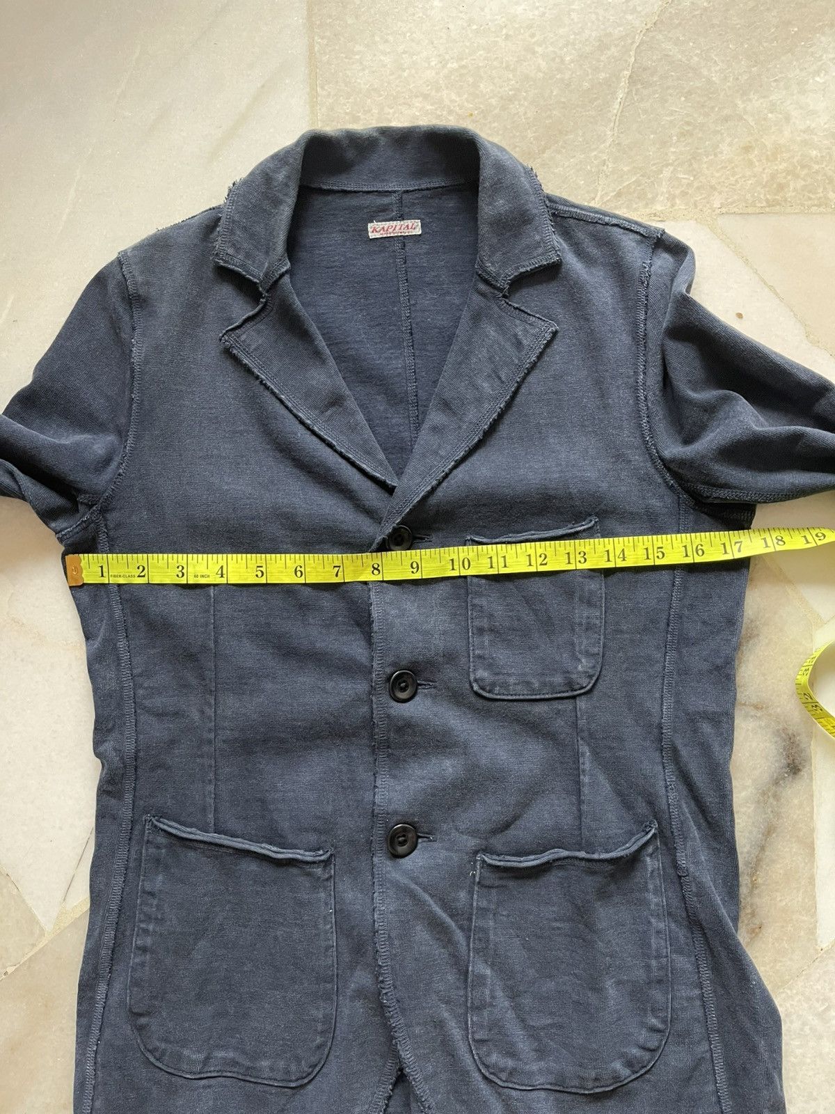 Kapital Kapital Indigo Cotton Blazer Jacket #99 Size US XS / EU 42 / 0 - 7 Thumbnail