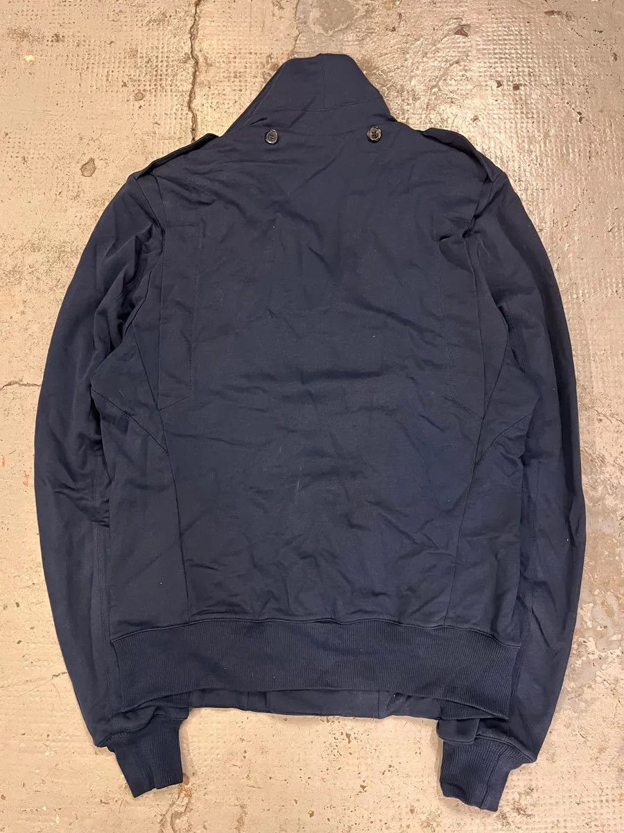 Balmain SS2015 Balmain Navy Blue Asymmetrical Biker Jacket Size US S / EU 44-46 / 1 - 7 Thumbnail