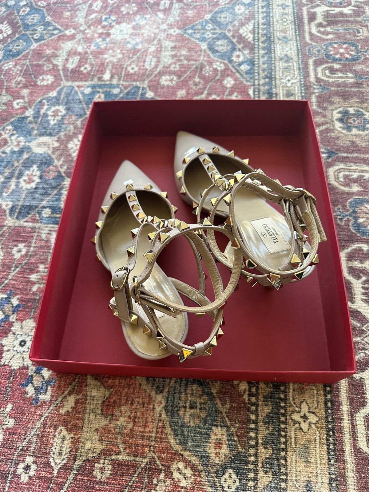 Valentino Valentino Rockstud Caged Heel 65mm Size US 8.5 / IT 38.5 - 3 Thumbnail