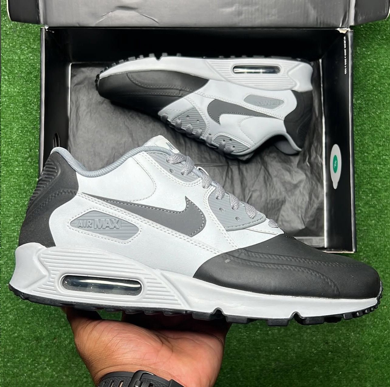 Nike Nike Air Max 90 Premium SE Wolf Grey Anthracite Cool Grey Size US 9 / EU 42 - 2 Thumbnail