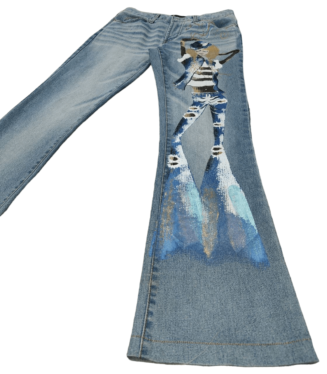 Japanese Brand Hot Pepper Printed Flare Size 28" / US 6 / IT 42 - 1 Thumbnail