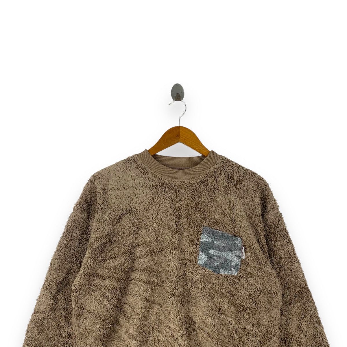 Harris Tweed HARRIS TWEED x URBAN RESEARCH Pocket Fleece Sweatshirt Size L / US 10 / IT 46 - 2 Thumbnail