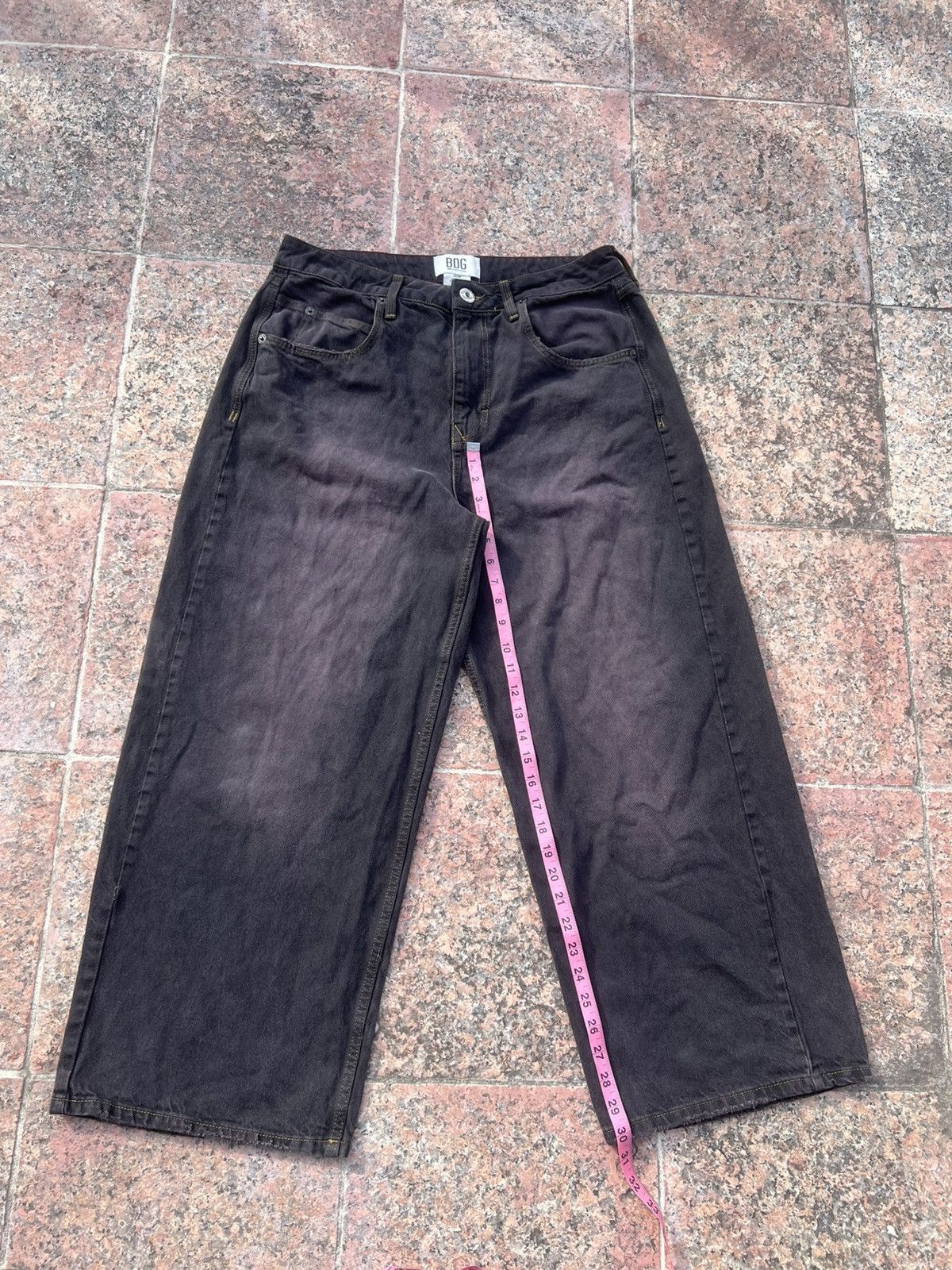 Japanese Brand × Vintage Baggy Brown Tinted Jeans Size US 30 / EU 46 - 4 Thumbnail