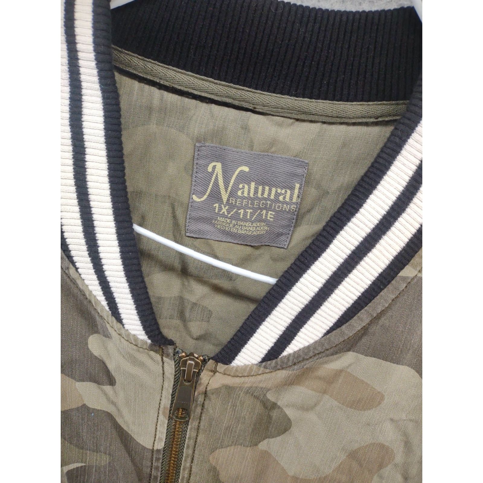Vintage Natural Reflections Women's Camouflage Full Zip Jacket 1X Green Cotton Lining Plus Size Jacket Womens Camouflage 90s? Size XL / US 12-14 / IT 48-50 - 2 Thumbnail