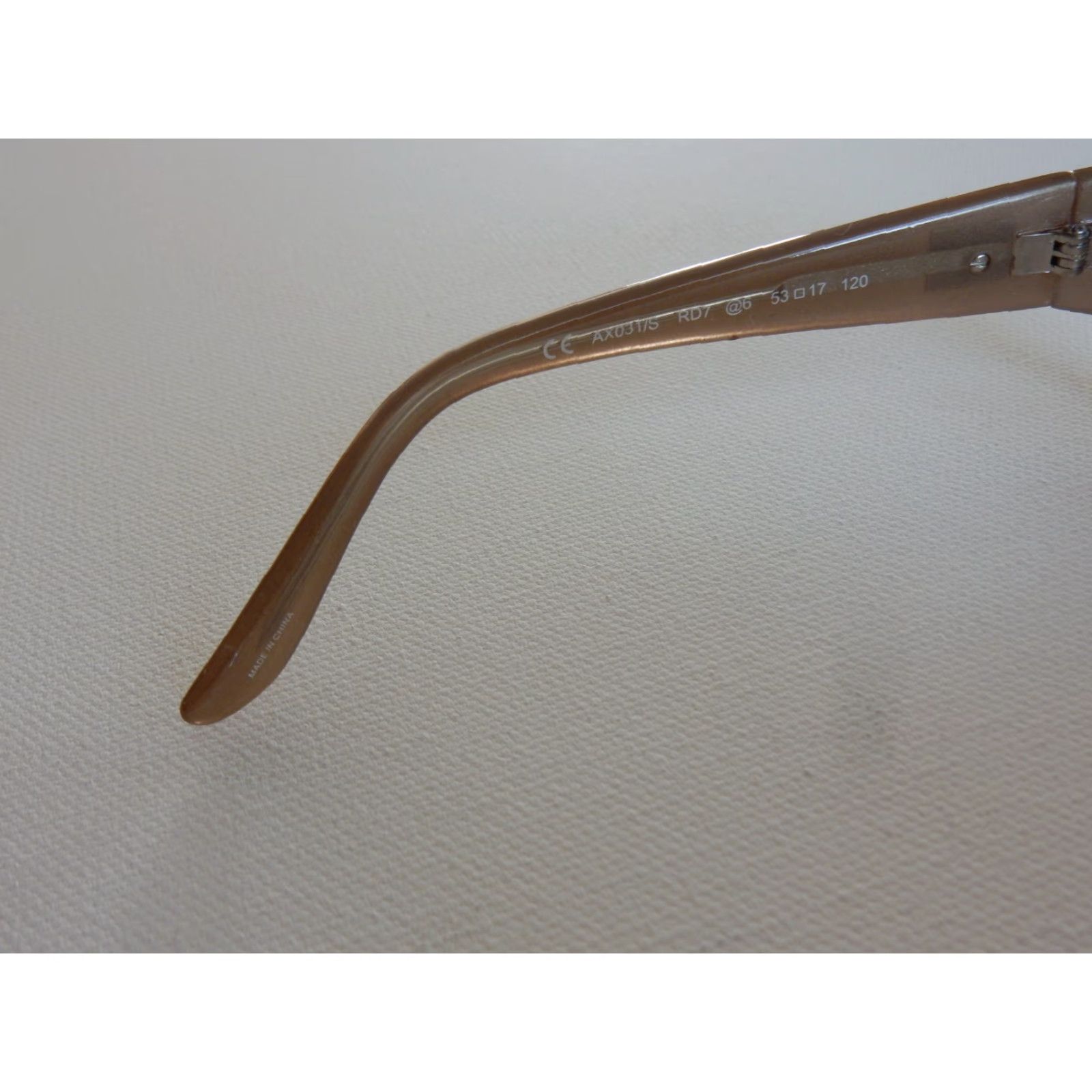 Armani Exchange VINTAGE Armani Exchange Women Sunglasses Frames Only 53mm Beige Fashion Accessories Size ONE SIZE - 4 Thumbnail