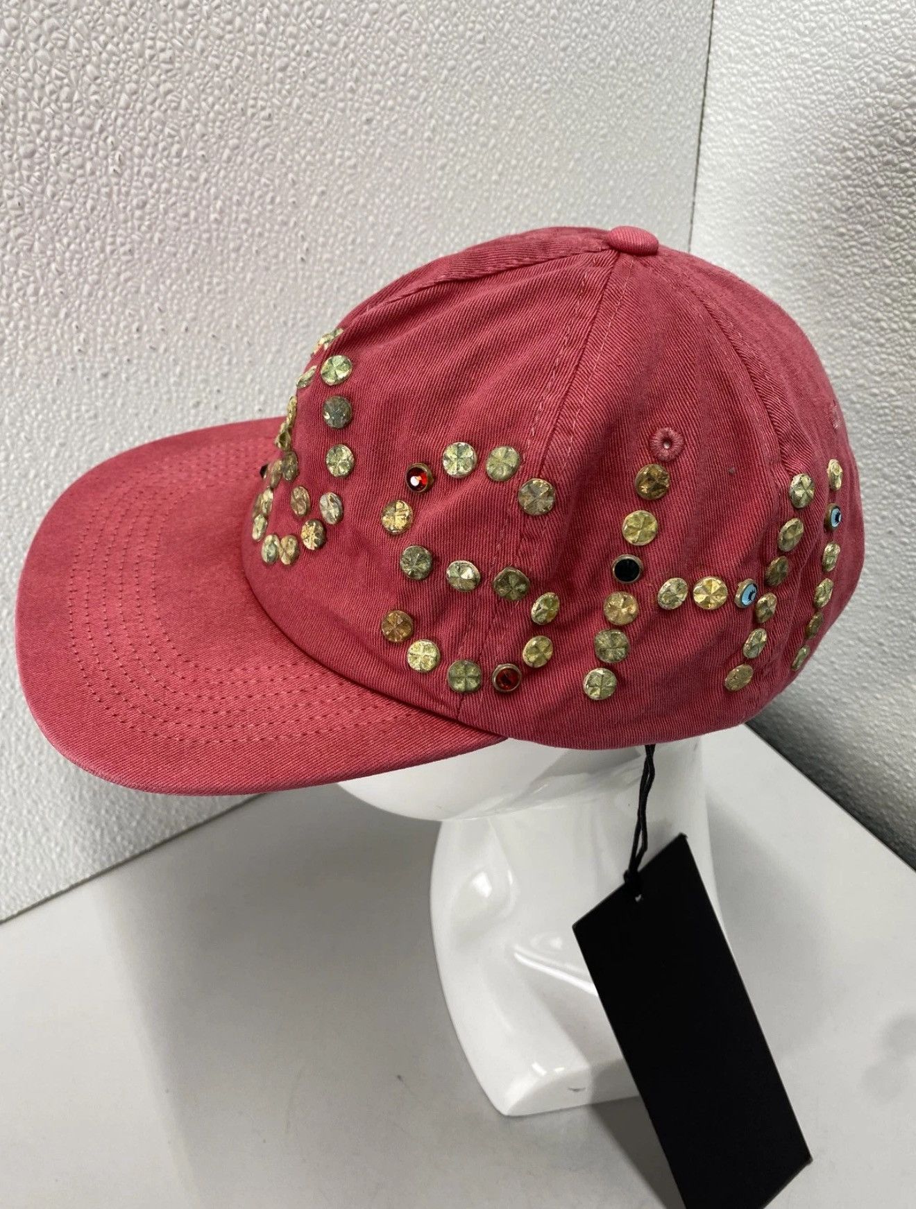 Satoshi Nakamoto Studded Hat “Vintage Red”