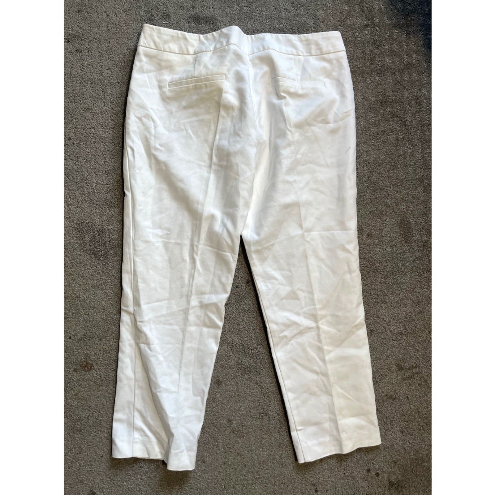 Jones New York Jones New York Dress Pants Womens Size 10 32x24 Stretch White Size 32" / US 10 / IT 46 - 3 Thumbnail
