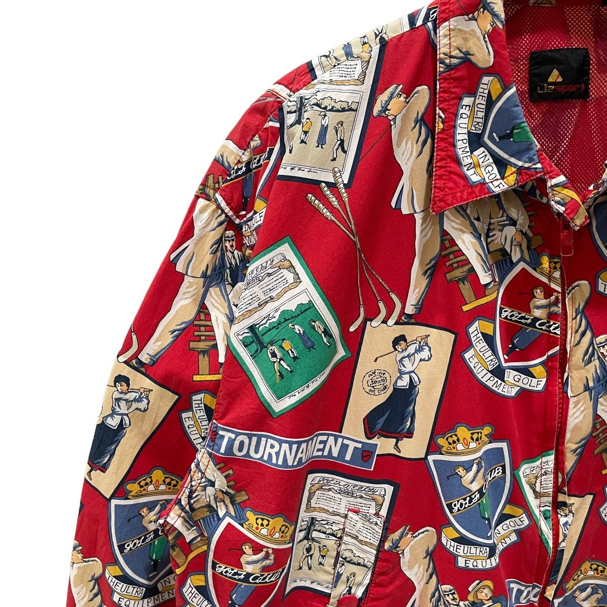 Golf le Fleur Vintage 90s Full Print Golf Tournament Zipper Light Jacket Size US M / EU 48-50 / 2 - 5 Thumbnail